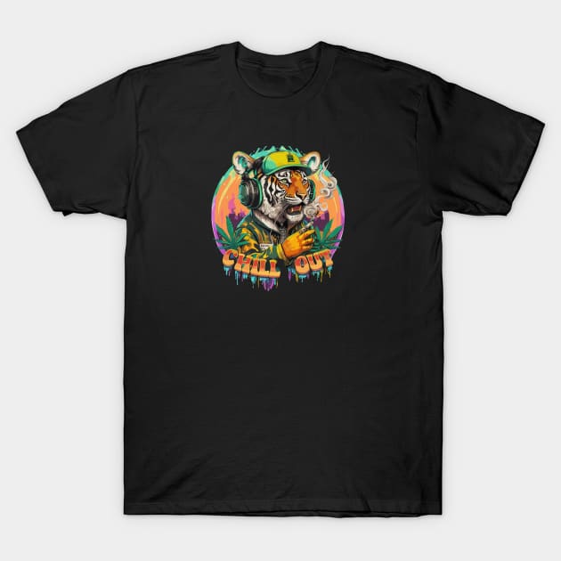 Tiger Grooves: Fashionable Hip-Hop Style T-Shirt by diegotorres